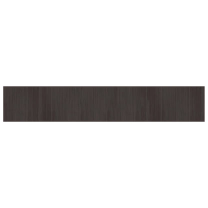 vidaXL Rug Rectangular Dark Brown 70x400 cm Bamboo