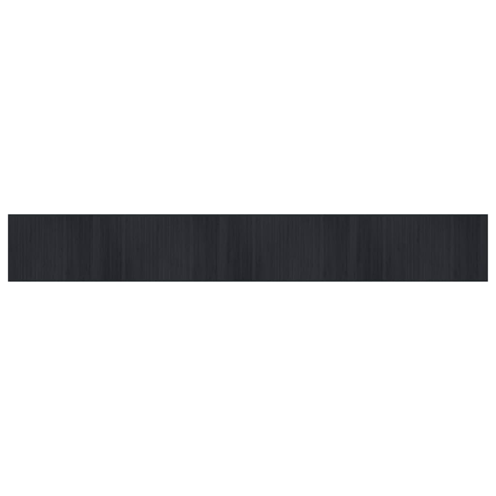 vidaXL Rug Rectangular Black 70x500 cm Bamboo