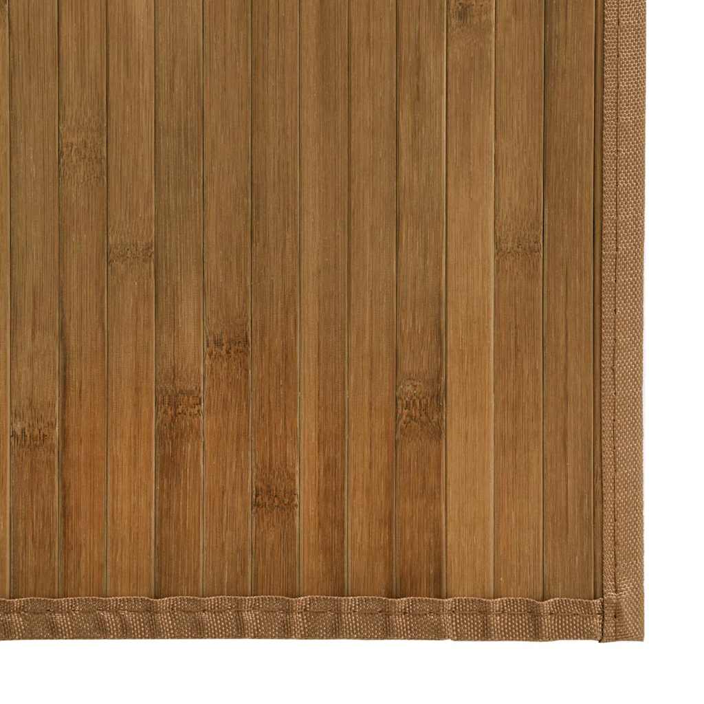 vidaXL Rug Rectangular Brown 70x500 cm Bamboo
