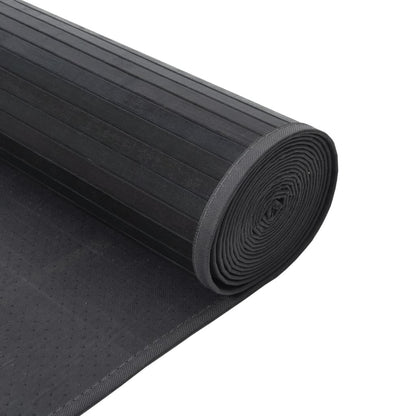 vidaXL Rug Rectangular Grey 70x500 cm Bamboo