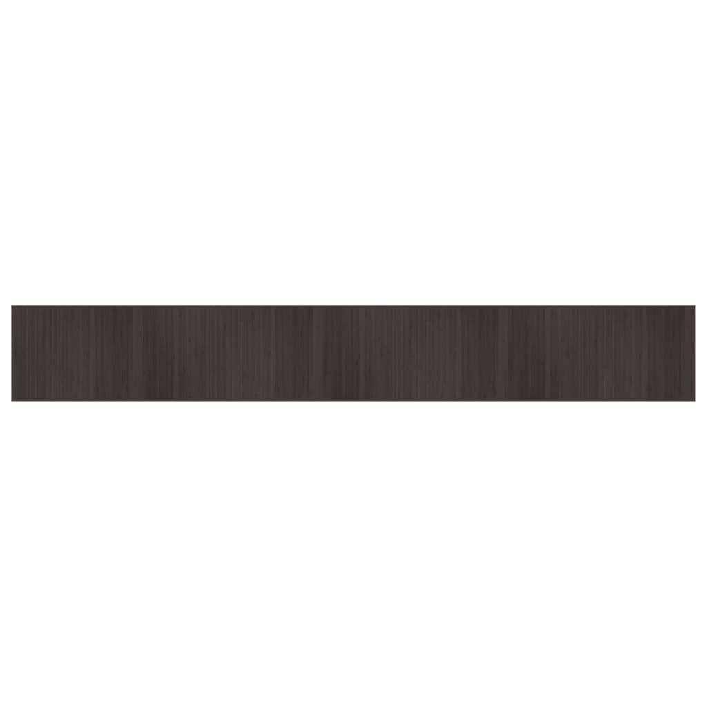 vidaXL Rug Rectangular Dark Brown 70x500 cm Bamboo