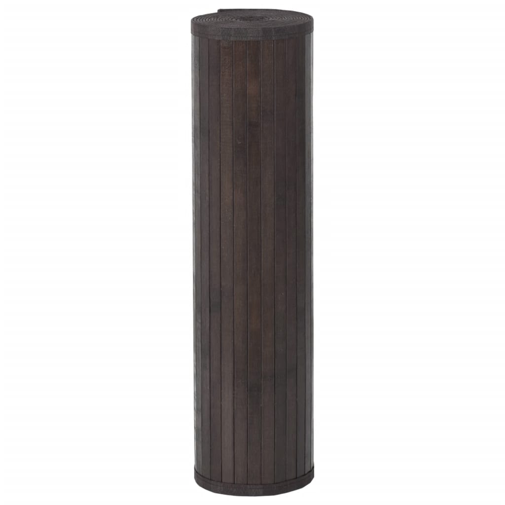 vidaXL Rug Rectangular Dark Brown 70x500 cm Bamboo