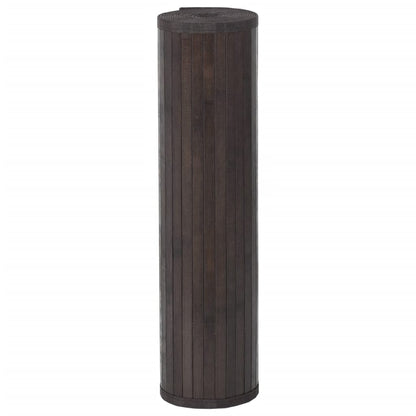 vidaXL Rug Rectangular Dark Brown 70x500 cm Bamboo