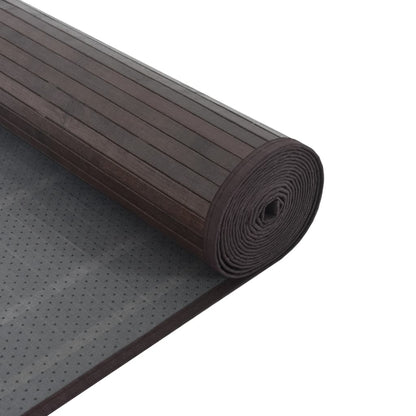 vidaXL Rug Rectangular Dark Brown 70x500 cm Bamboo