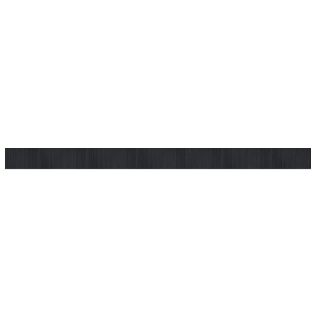 vidaXL Rug Rectangular Black 70x1000 cm Bamboo
