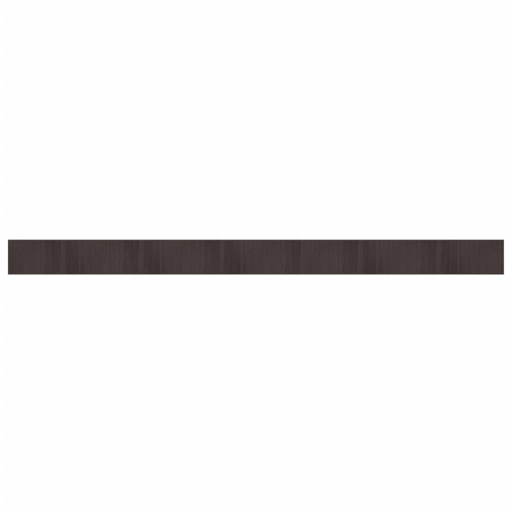 vidaXL Rug Rectangular Dark Brown70x1000 cm Bamboo