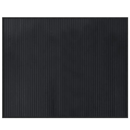 vidaXL Rug Rectangular Black80x100 cm Bamboo