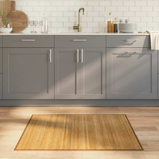 vidaXL Rug Rectangular Natural 80x100 cm Bamboo