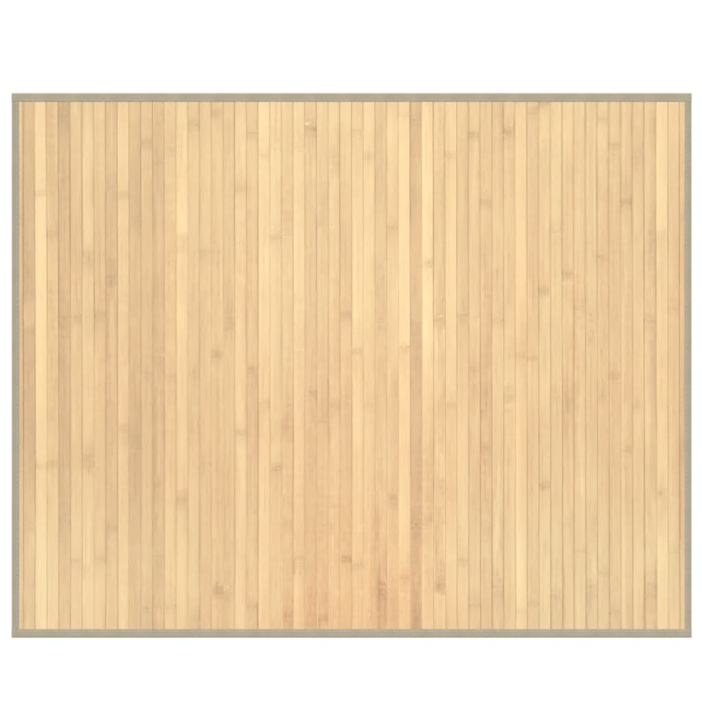 vidaXL Rug Rectangular Light Natural 80x100 cm Bamboo