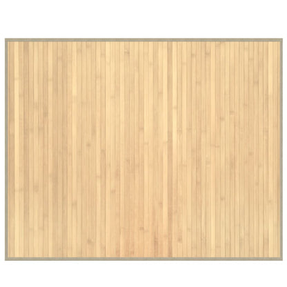 vidaXL Rug Rectangular Light Natural 80x100 cm Bamboo