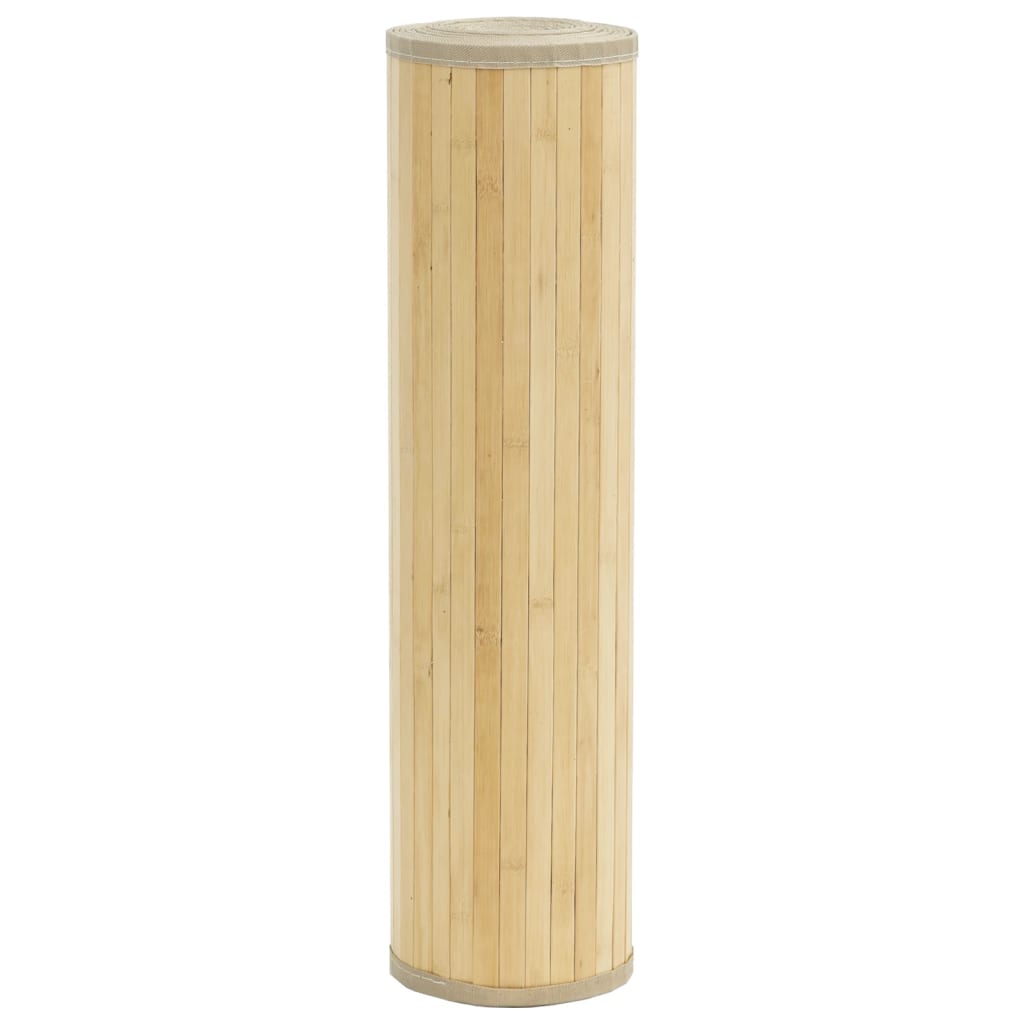 vidaXL Rug Rectangular Light Natural 80x100 cm Bamboo