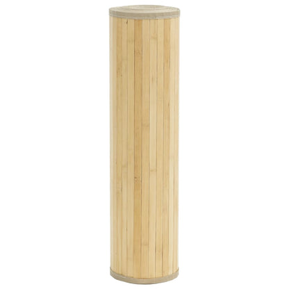 vidaXL Rug Rectangular Light Natural 80x100 cm Bamboo