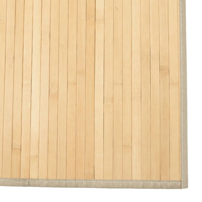 vidaXL Rug Rectangular Light Natural 80x100 cm Bamboo