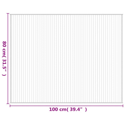 vidaXL Rug Rectangular Light Natural 80x100 cm Bamboo