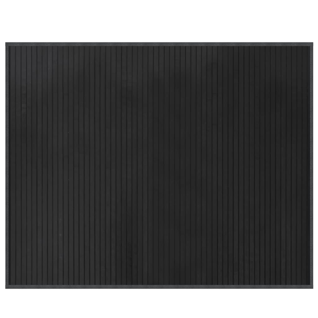 vidaXL Rug Rectangular Grey 80x100 cm Bamboo