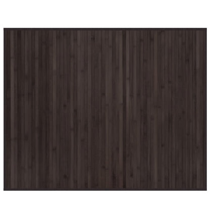 vidaXL Rug Rectangular Dark Brown 80x100 cm Bamboo