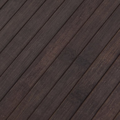 vidaXL Rug Rectangular Dark Brown80x100 cm Bamboo