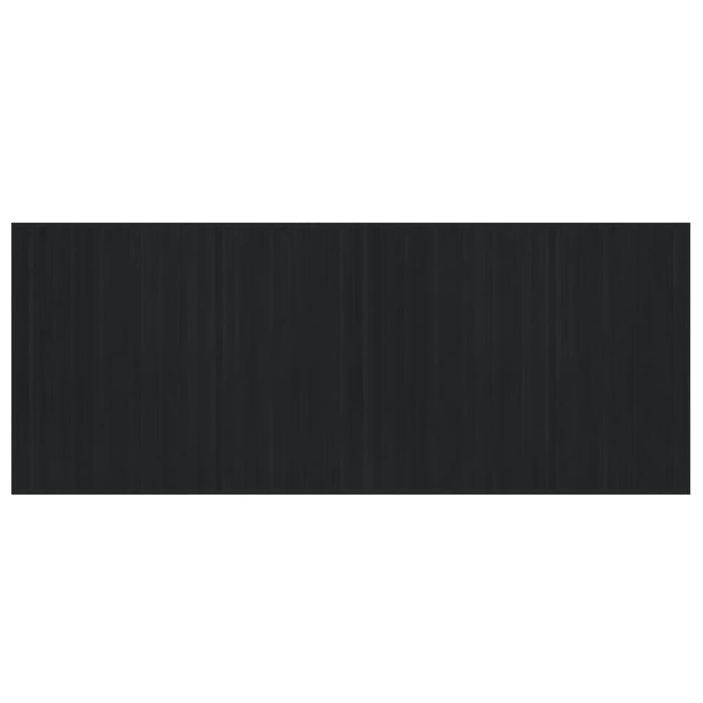 vidaXL Rug Rectangular Black 80x200 cm Bamboo