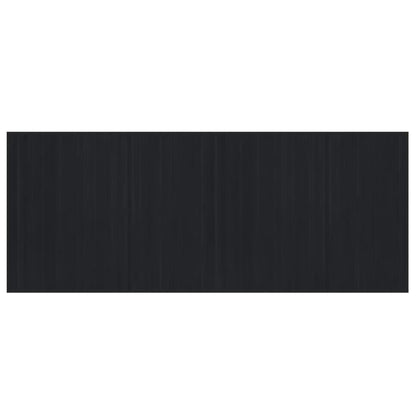 vidaXL Rug Rectangular Black 80x200 cm Bamboo