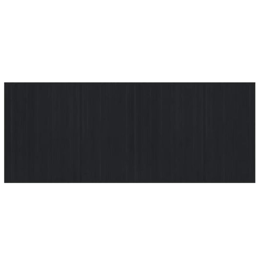 vidaXL Rug Rectangular Black 80x200 cm Bamboo
