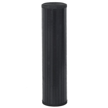 vidaXL Rug Rectangular Black 80x200 cm Bamboo