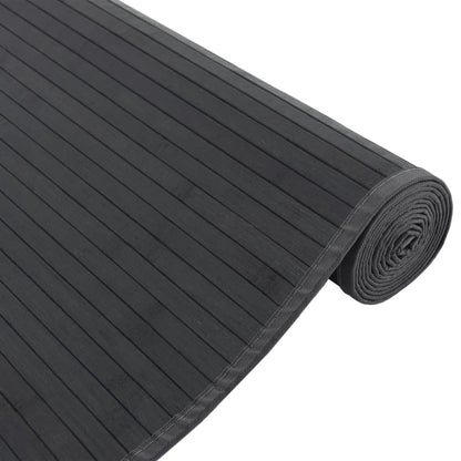 vidaXL Rug Rectangular Black 80x200 cm Bamboo
