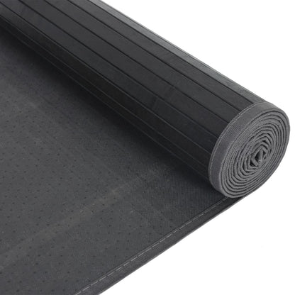 vidaXL Rug Rectangular Black 80x200 cm Bamboo