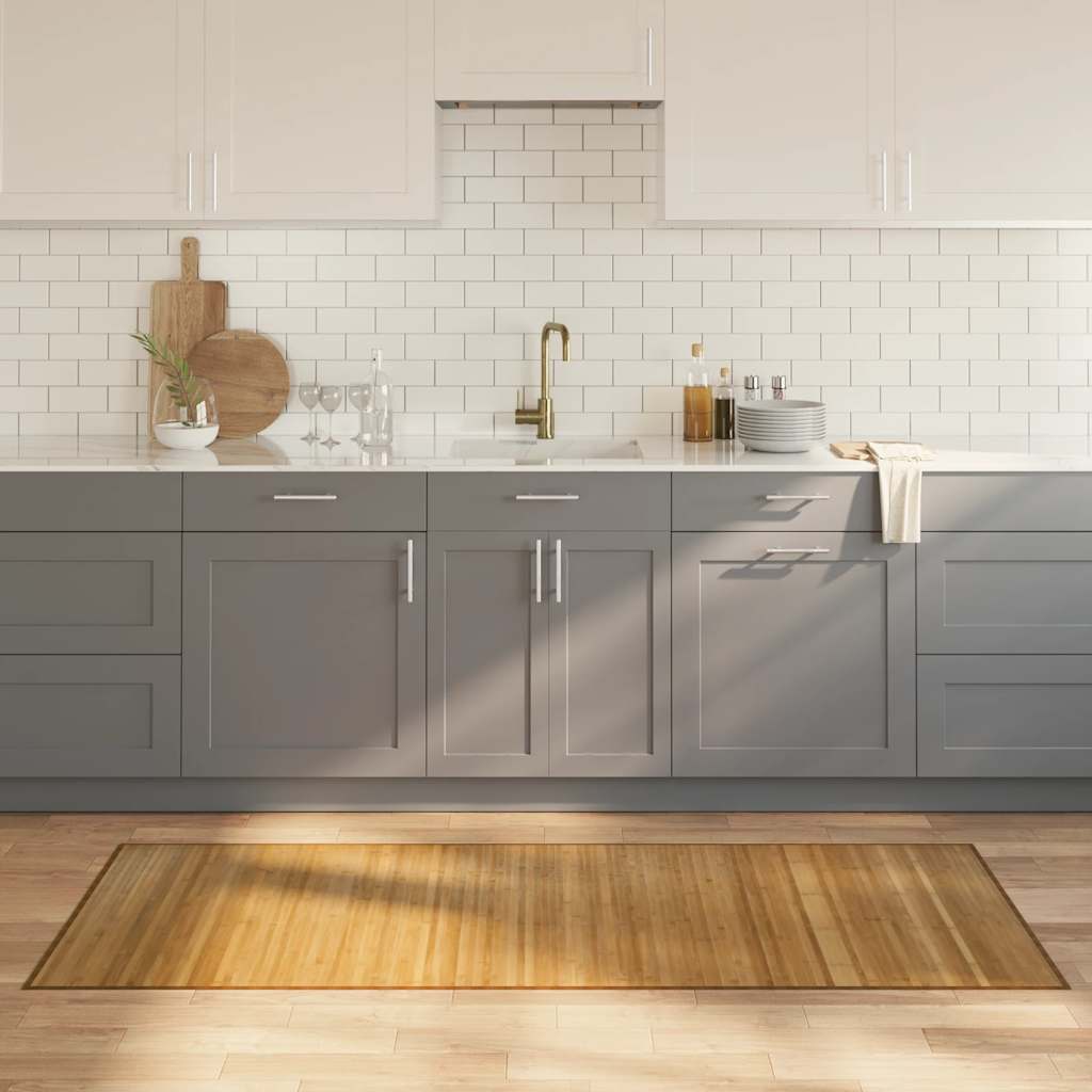 vidaXL Rug Rectangular Natural80x200 cm Bamboo
