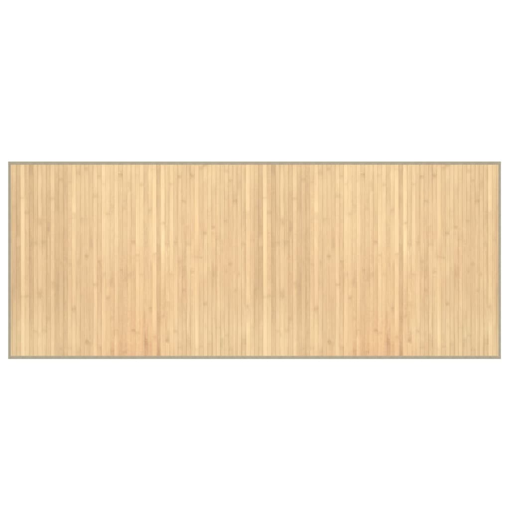 vidaXL Rug Rectangular Light Natural 80x200 cm Bamboo