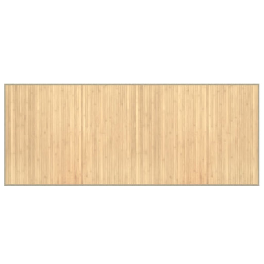 vidaXL Rug Rectangular Light Natural 80x200 cm Bamboo