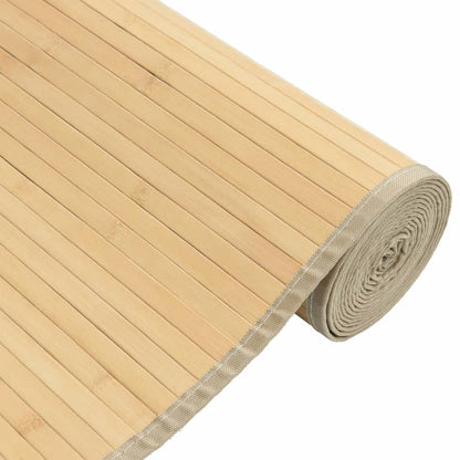 vidaXL Rug Rectangular Light Natural 80x200 cm Bamboo