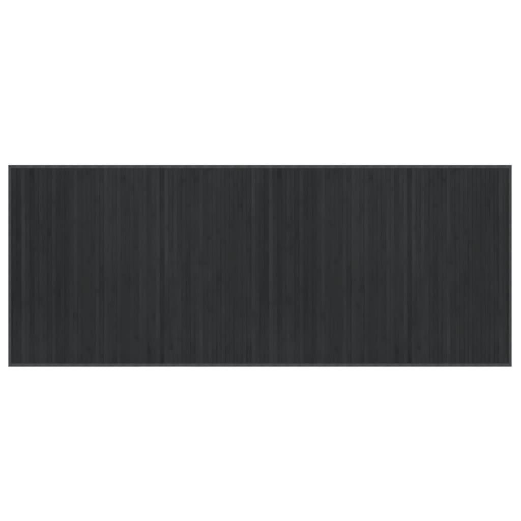 vidaXL Rug Rectangular Grey 80x200 cm Bamboo