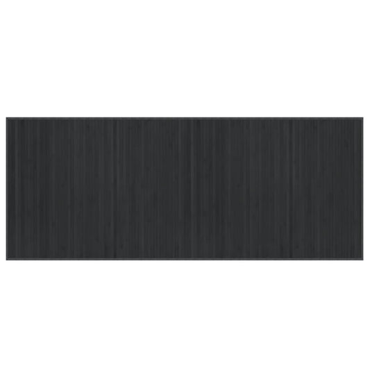 vidaXL Rug Rectangular Grey 80x200 cm Bamboo