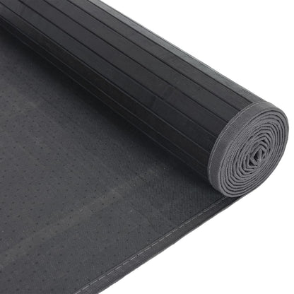 vidaXL Rug Rectangular Grey 80x200 cm Bamboo