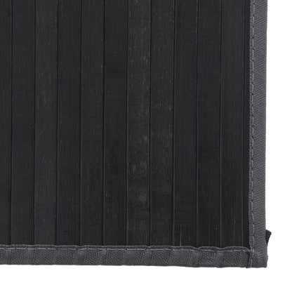 vidaXL Rug Rectangular Grey 80x200 cm Bamboo