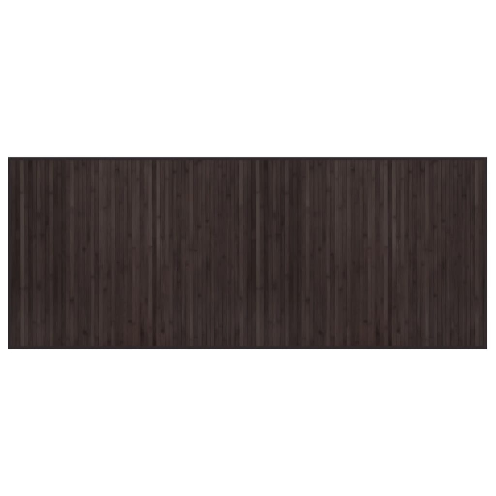 vidaXL Rug Rectangular Dark Brown80x200 cm Bamboo