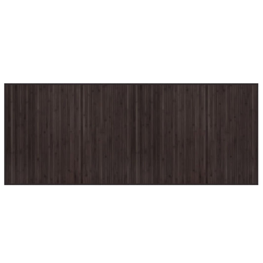 vidaXL Rug Rectangular Dark Brown80x200 cm Bamboo