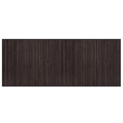 vidaXL Rug Rectangular Dark Brown 80x200 cm Bamboo
