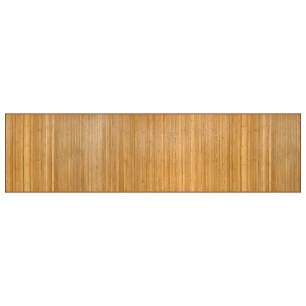 vidaXL Rug Rectangular Natural 80x300 cm Bamboo