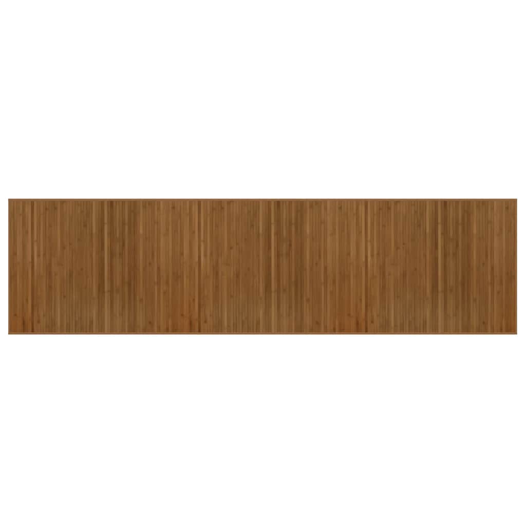 vidaXL Rug Rectangular Brown80x300 cm Bamboo