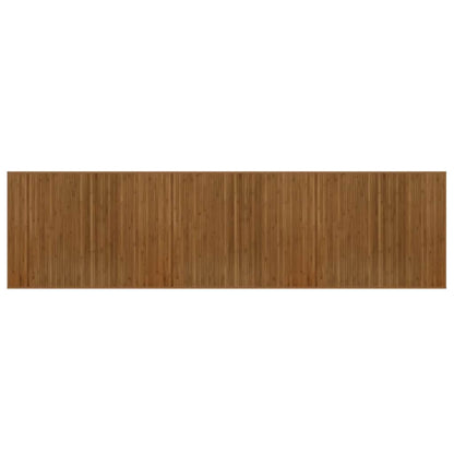 vidaXL Rug Rectangular Brown80x300 cm Bamboo