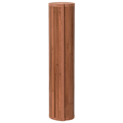 vidaXL Rug Rectangular Brown80x300 cm Bamboo