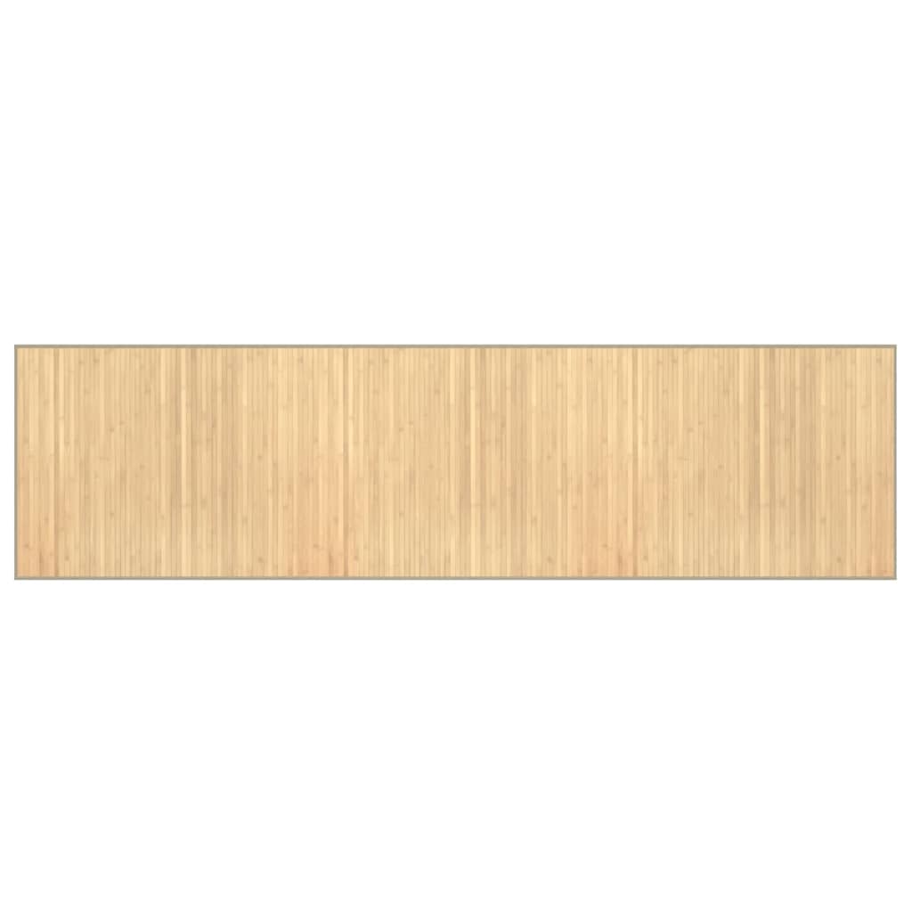 vidaXL Rug Rectangular Light Natural 80x300 cm Bamboo