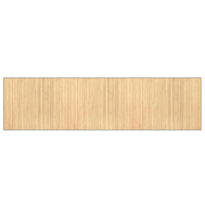 vidaXL Rug Rectangular Light Natural 80x300 cm Bamboo