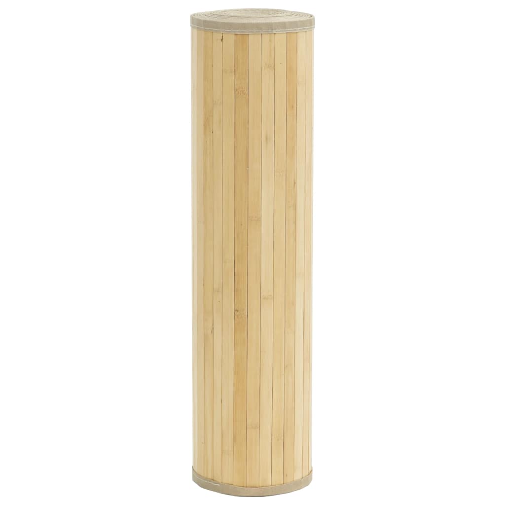 vidaXL Rug Rectangular Light Natural 80x300 cm Bamboo