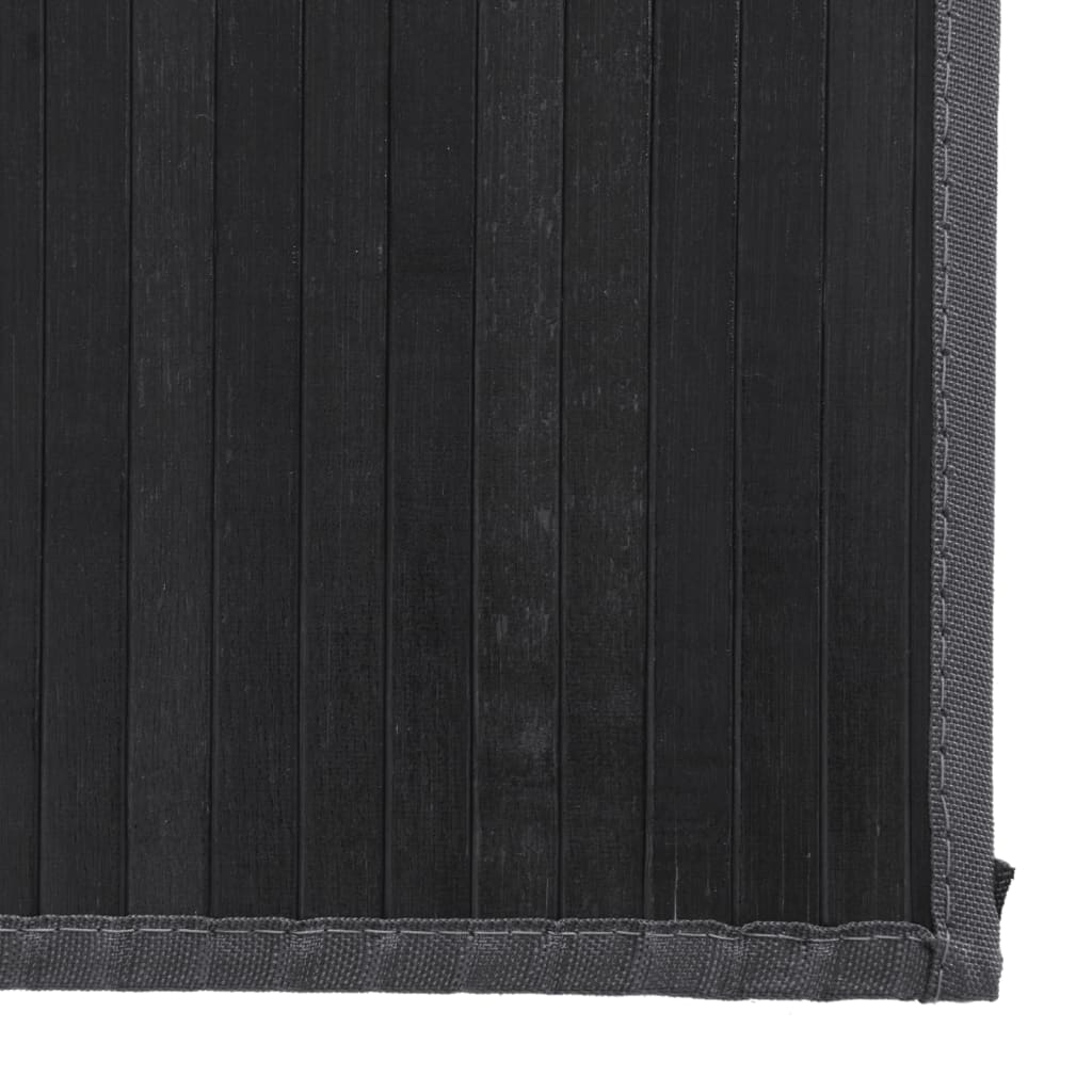 vidaXL Rug Rectangular Grey 80x300 cm Bamboo