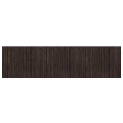 vidaXL Rug Rectangular Dark Brown 80x300 cm Bamboo