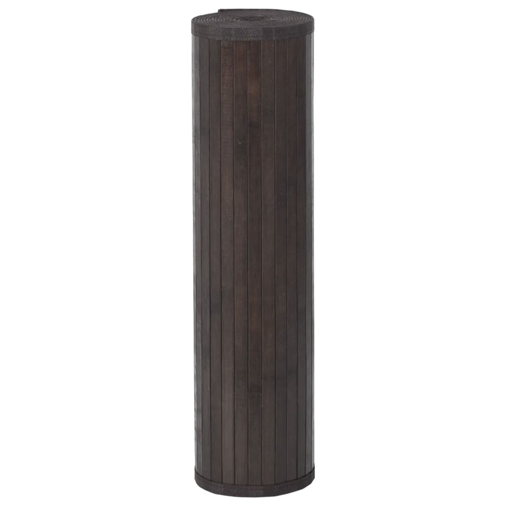 vidaXL Rug Rectangular Dark Brown 80x300 cm Bamboo