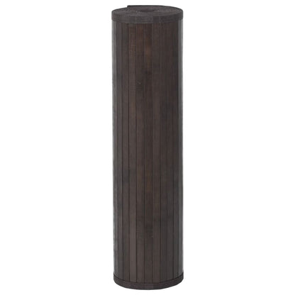 vidaXL Rug Rectangular Dark Brown 80x300 cm Bamboo
