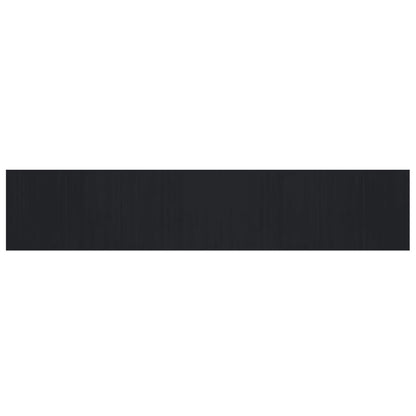 vidaXL Rug Rectangular Black80x400 cm Bamboo
